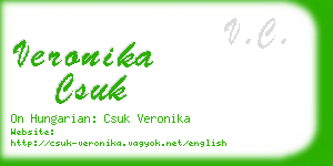 veronika csuk business card